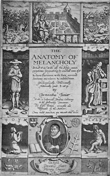 'Title-Page to Burton's Anatomy of Melancholy, 1628', 1628, (1903). Artist: Jacob Christoph Le Blon.