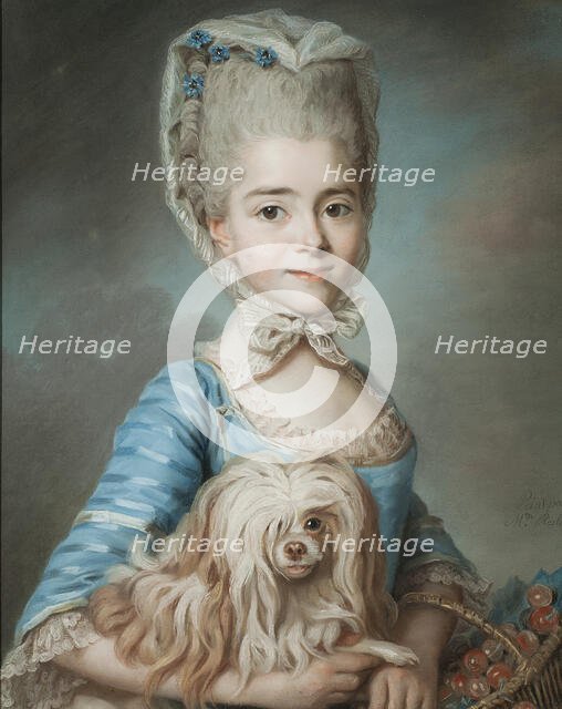 Augustine-Suzanne Roslin (1760-1831), married to Louis Suzanne Claire Carteron de Barmont..., 1771. Creator: Marie-Suzanne Giroust.