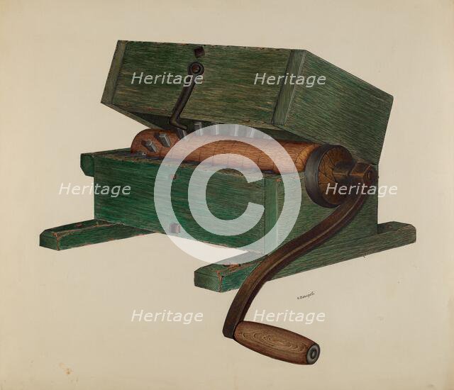 Meat Chopper, c. 1940. Creator: Raymond Manupelli.