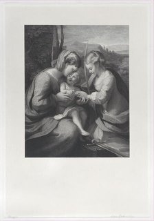 The mystic marriage of Saint Catherine, ca. 1831. Creator: Georg Jacob Felsing.