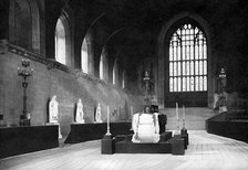 The lying in state of William Gladstone, Westminster Hall, London, 1898 (c1905).Artist: John Benjamin Stone