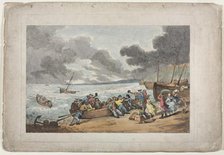 Embarking from Brighthelmstone to Dieppe, 1787. Creator: Thomas Rowlandson (British, 1756-1827).