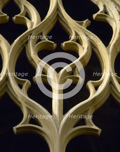 Geometrical tracery of the cloister, Monastery of Santes Creus, Catalonia, Spain, 14th century. Creator: Unknown.