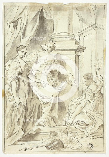 Allegory of Peace, n.d. Creator: School of Francesco Solimena Italian, 1657-1747.