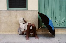 Sleeping man, Rajasthan, India, 1988. Creator: Amanda Waite.