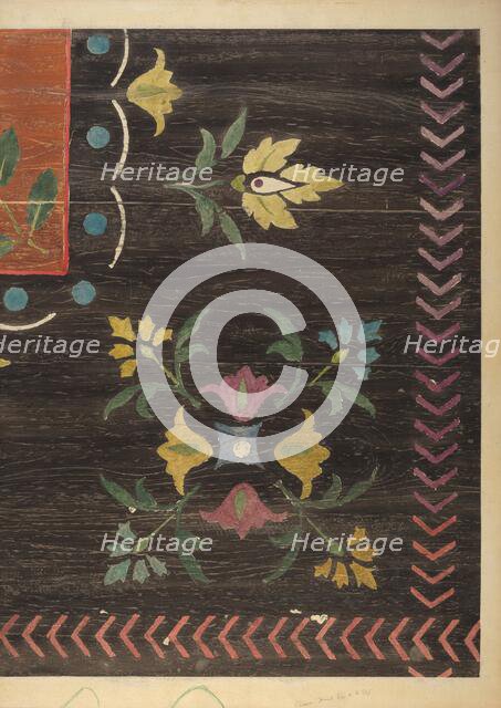 Stencilled Floor, c. 1938. Creator: Jerome Hoxie.