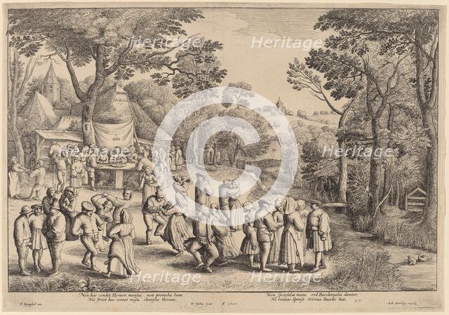 Rustic Wedding Dance, 1650. Creator: Wenceslaus Hollar.