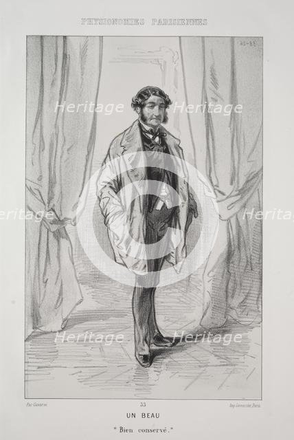 Un Beau. Creator: Paul Gavarni (French, 1804-1866).