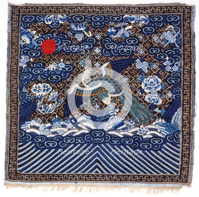 Rank Insignia, Third Degree Civil, Peacock, 1880. Creator: Unknown.