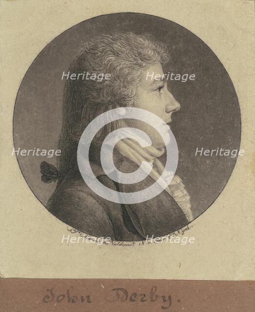 John Derby, 1796. Creator: Charles Balthazar Julien Févret de Saint-Mémin.