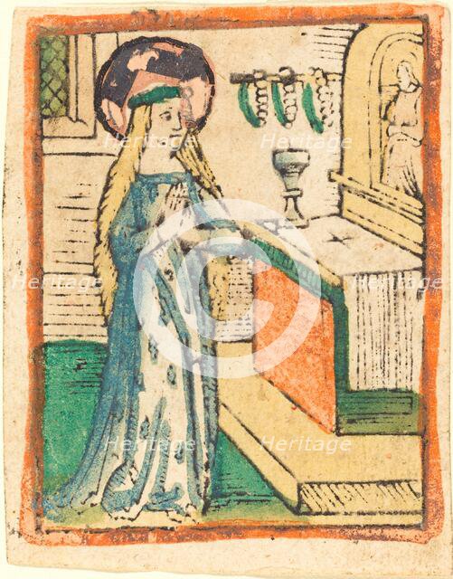 The Virgin in a Robe Embroidered with Ears of Corn, c. 1470/1480. Creator: Unknown.