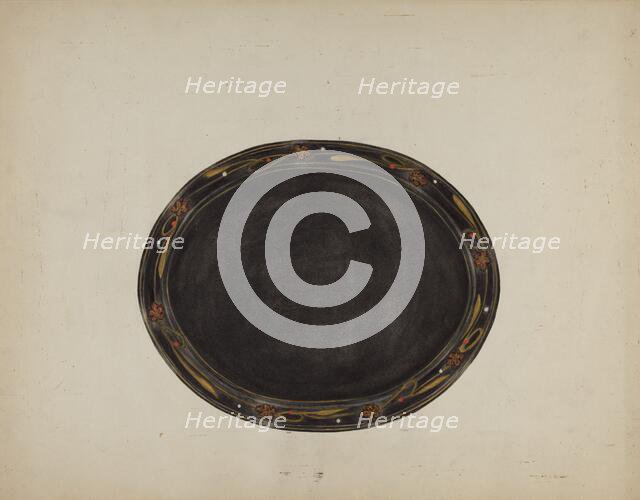 Tray, 1935/1942. Creator: Mary Fitzgerald.