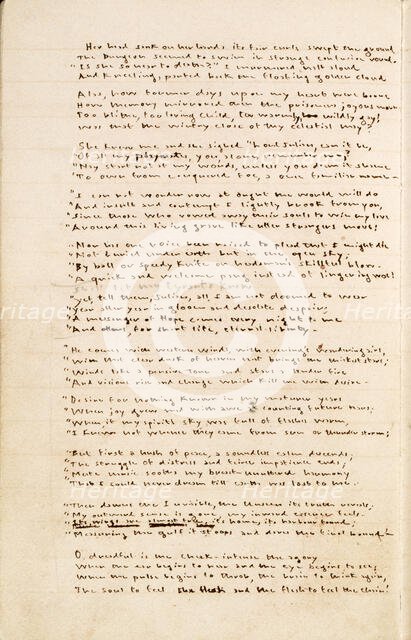 "The Gondal Poems" by Emily Brontë, 1844-1848.  Creator: Emily Brontë.