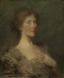 Portrait of a Lady, ca. 1895. Creator: Thomas W Dewing.