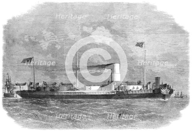 The Royal Sovereign turret-ship, 1864. Creators: Edwin Weedon, Smyth.