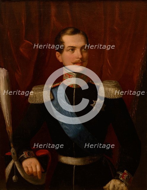 Portrait of the Crown prince Alexander Nikolayevich (1818-1881).