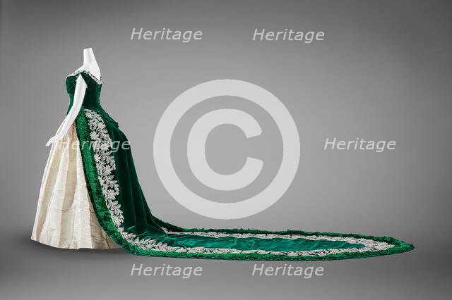 Imperial Russian Court Dress, about 1888. Creator: Charles Frederick Worth.