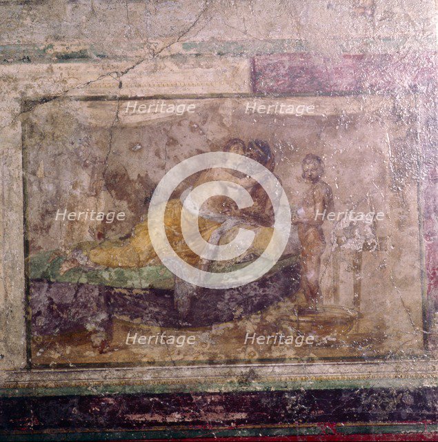 Roman wall painting, in Rome, 1st century. Artist: Unknown.