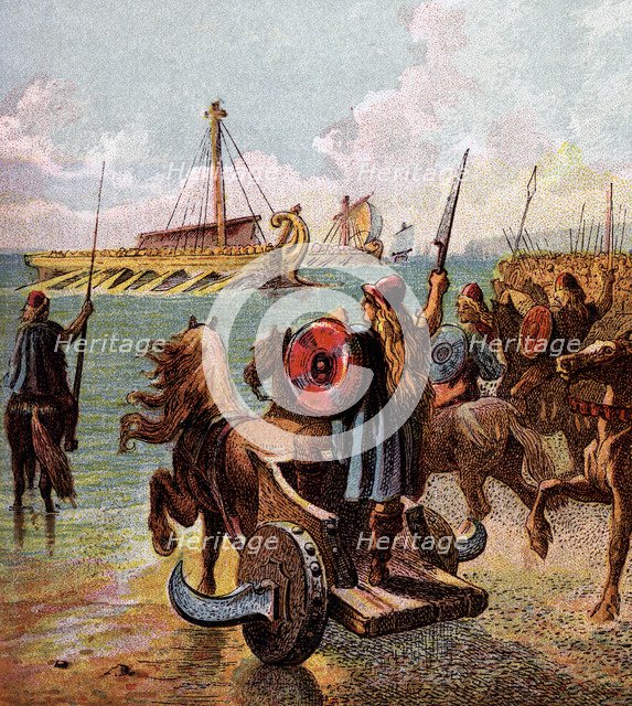 'The Romans Conquer Britain', (c1850). Artist: Unknown