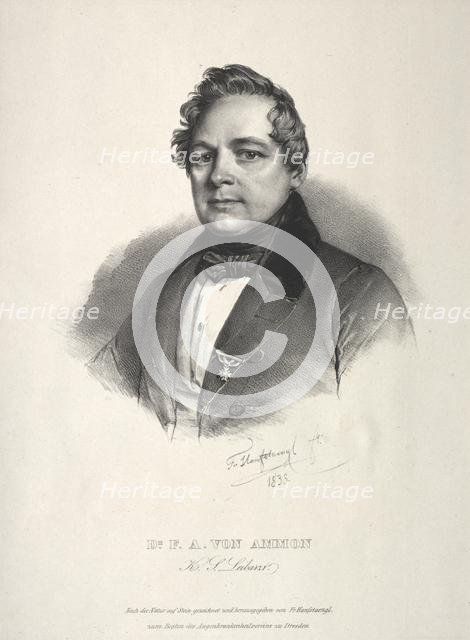 Dr. Friedrich August von Ammon, 1838. Creator: Franz Seraph Hanfstaengl (German, 1804-1877).