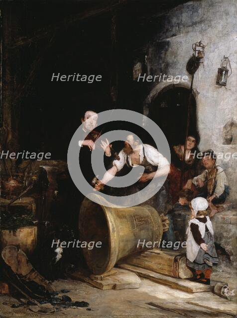 Toning the Bell, 1874. Creator: Walter Shirlaw.