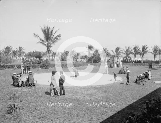 Clock golf at the Royal Palm [Hotel], Miami, Fla., c1905. Creator: Unknown.
