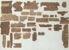 Papyri Fragments, Coptic, 7th century. Creator: Unknown.