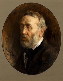 Jozef Israels, Self Portrait, 1881. Creator: Jozef Israels.