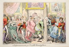 Inconveniences of a Crowded Drawing Room, 1835.