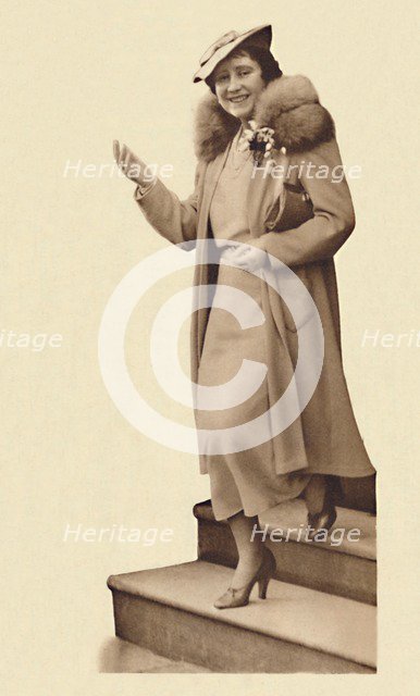 'Leaving No. 3 Belgrave Square, for the christening of Princess Alexandra' February 9, 1937. Creator: Unknown.