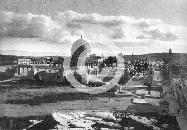 The Mosque of Omar on the site of the ancient temple, Bethlehem, Israel, 1926. Artist: Unknown