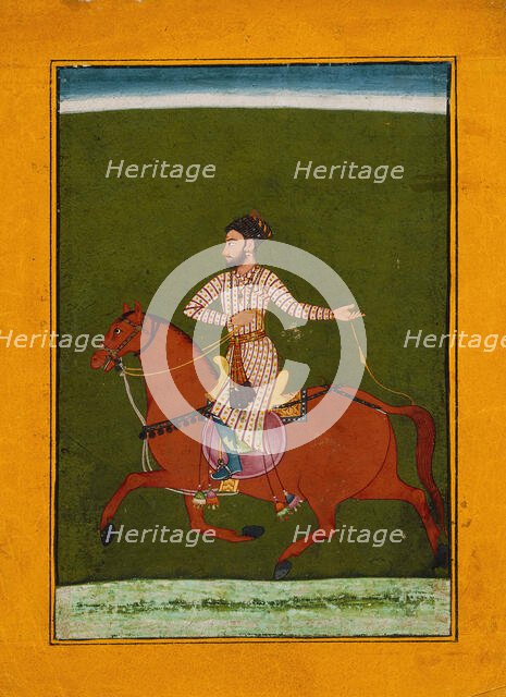 Desakh Raga, Folio from a Ragamala (Garland of Melodies), between c1685 and c1690. Creator: Unknown.