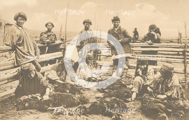 Kachin people. Shearing, 1904-1917. Creator: Unknown.