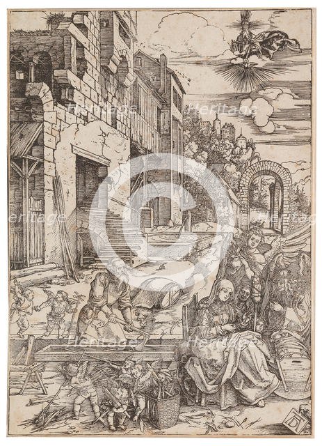 The Sojourn of the Holy Family in Egypt, from The Life of the Virgin, c. 1504. Creator: Dürer, Albrecht (1471-1528).
