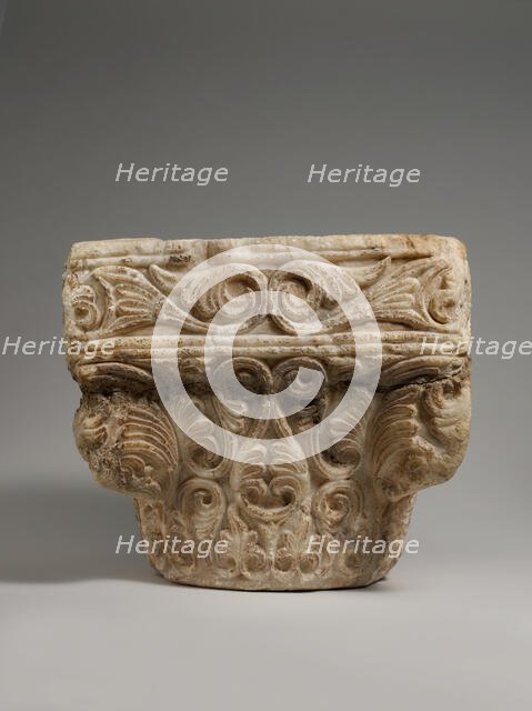 Capital with Leaves, Syria, late 8th century. Creator: Unknown.
