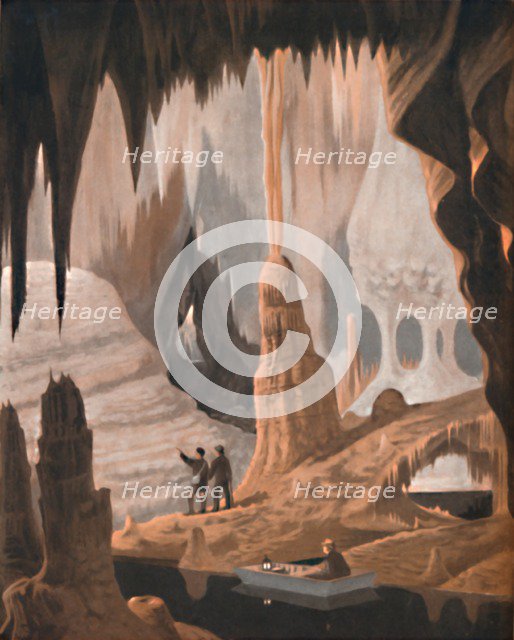 'The Wonder and Beauty of a Stalactite Cave', 1935. Artist: Unknown.