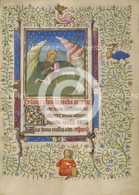 Saint John the Baptist; Book of Hours, about 1410. Creator: Unknown.