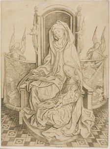 St. Anne, The Virgin and Child, c.1485. Creator: Master IAM of Zwolle.