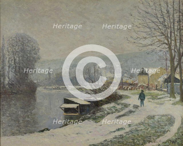 Snow at Port-Marly (La neige à Port-Marly), 1902. Creator: Maufra, Maxime (1861-1918).