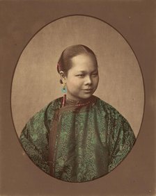 Fille de Shanghai, 1870s. Creator: Baron Raimund von Stillfried.