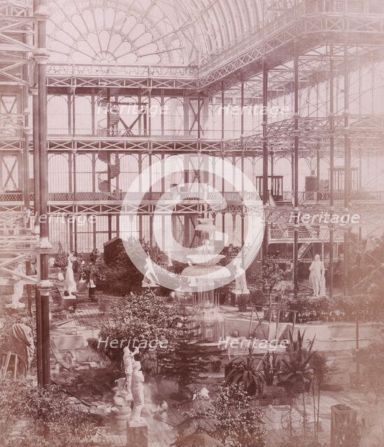 'Osler's Crystal Fountain', Crystal Palace, Sydenham, 1852-1854. Creator: Philip Henry Delamotte.