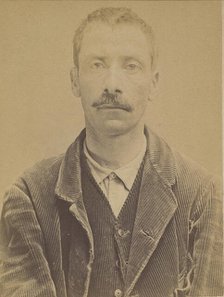 Para (ou Parra). Henri. 38 ans, né le 16/5/56 à Paris Ve. Camelot. Anarchiste. 4/9/94., 1894. Creator: Alphonse Bertillon.