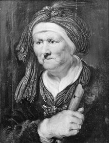 An old woman. Allegory of hearing, 1624-1670. Creator: Karel van Mander III.