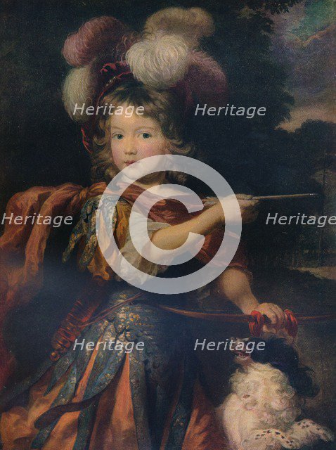 'Portrait of a Boy as Adonis', c1670 (c1927). Artist: Nicolaes Maes.