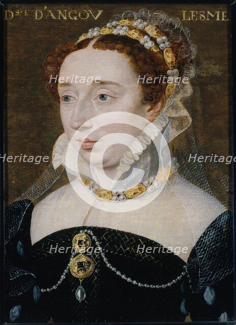 Portrait de Diane de France, duchesse d'Angoulême (1538-1619), fille légitimée d'Henri II, c1570. Creator: Francois Clouet.