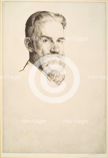 George Bernard Shaw, 1907. Creator: William Strang.