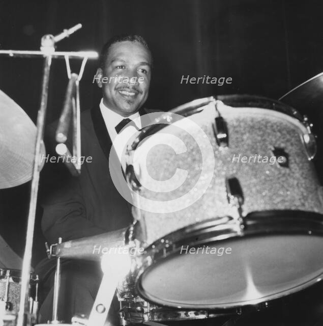 Gus Johnson, Finsbury Park Astoria, London 1962. Creator: Brian Foskett.