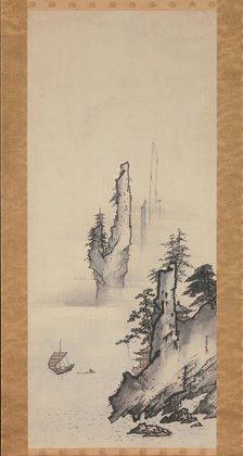 Landscape, 17th century. Creator: Kusumi Morikage.