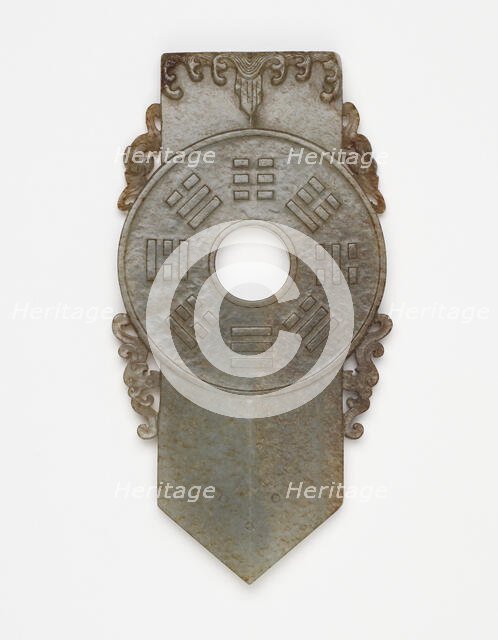Ritual disk (bi), Qing dynasty, 1736 to 1911. Creator: Unknown.