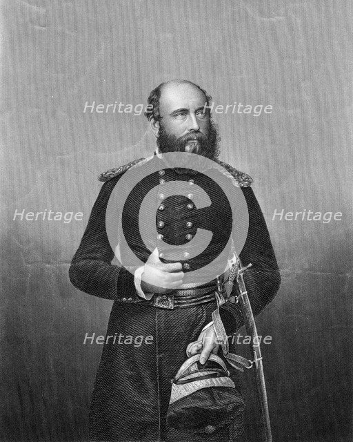 Prince George, Duke of Cambridge, chief of the British Army, 19th century.Artist: DJ Pound